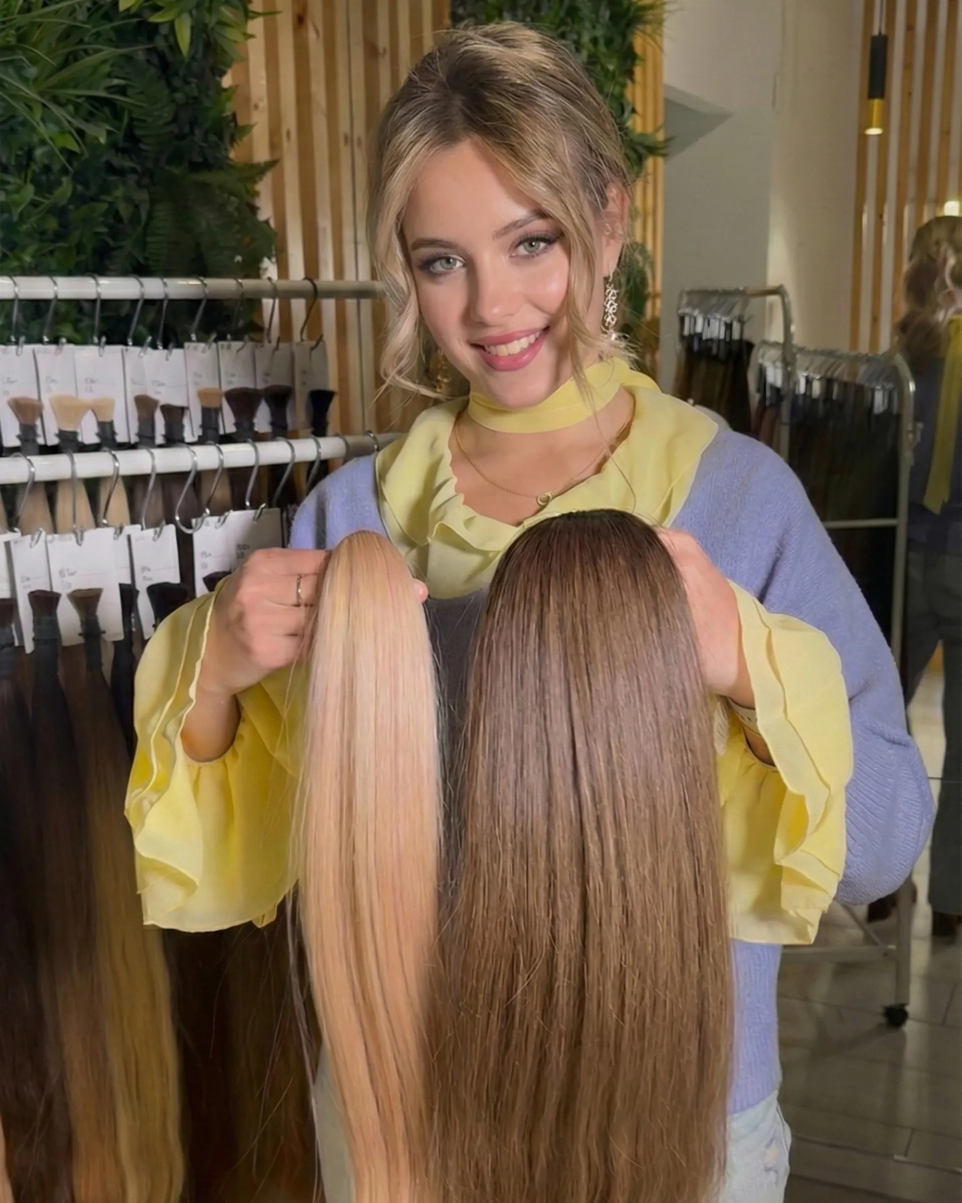 Hair extension consultation