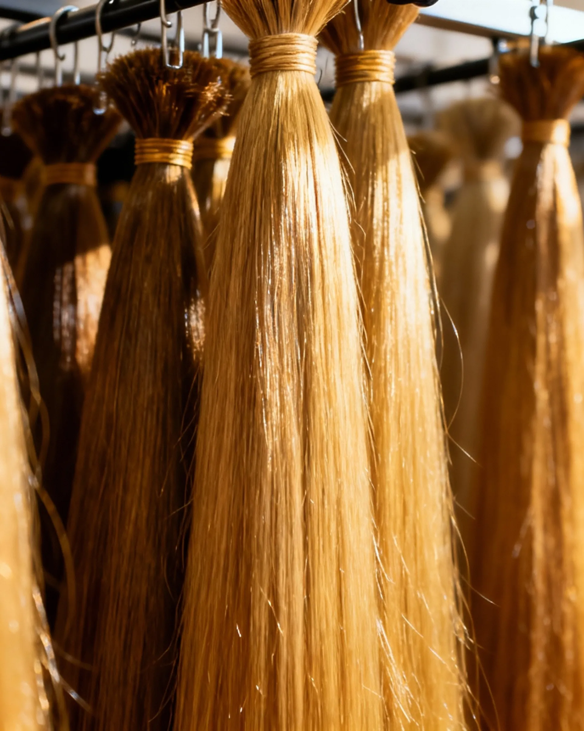Premium natural hair texture macro